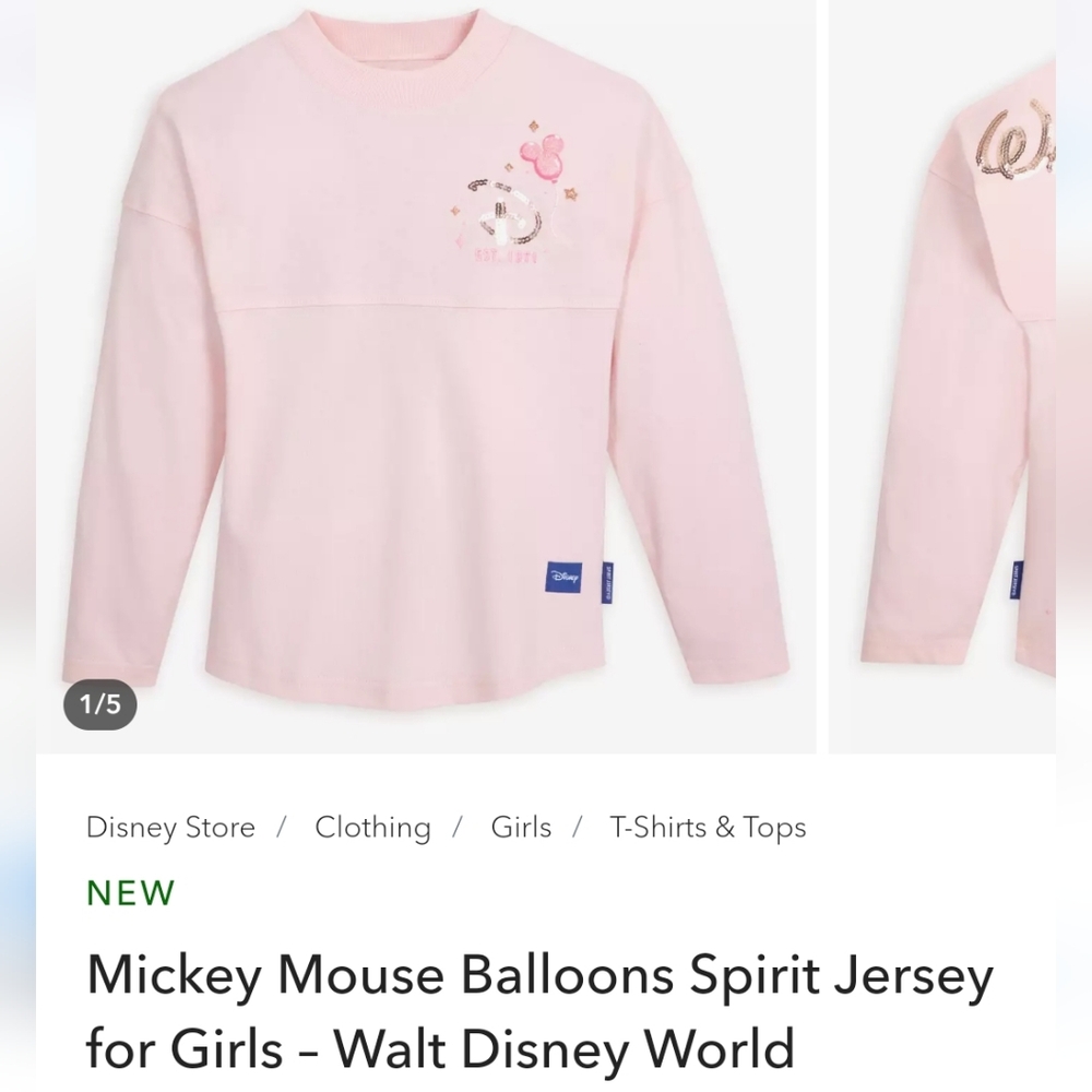Mickey Mouse Balloons Spirit Jersey for Girls – Walt Disney World